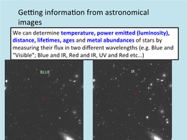Gefng Informajon from Astronomical Images