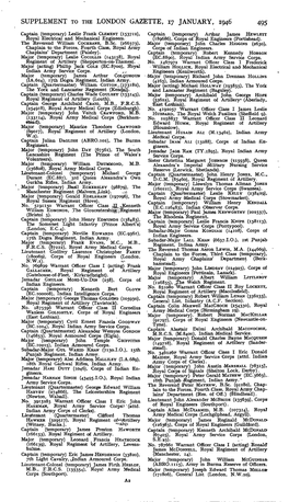 Supplement to the London Gazette, 17 January, 1946