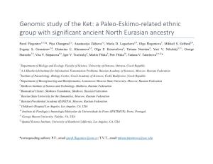 Genomic Study of the Ket: a Paleo-Eskimo-Related Ethnic Group with Significant Ancient North Eurasian Ancestry