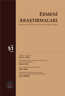 Ermeni Arastirmalari 51 Layout 1
