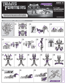 Transformers Decepticon Megatron Instructions