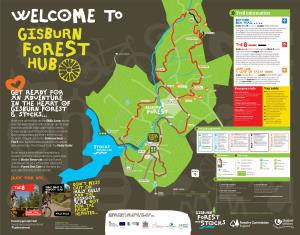 Map of Gisburn Forest and Stocks Cycle Trails