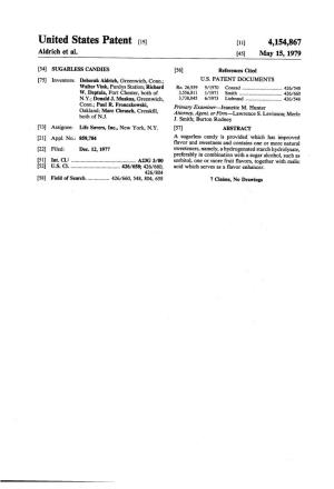 United States Patent (19) 11) 4,154,867 Aldrich Et Al
