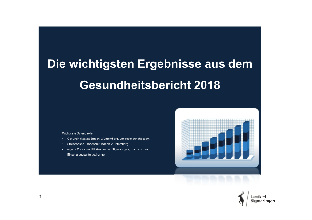 Die Wichtigsten Ergebnisse Aus Dem Gesundheitsbericht 2018