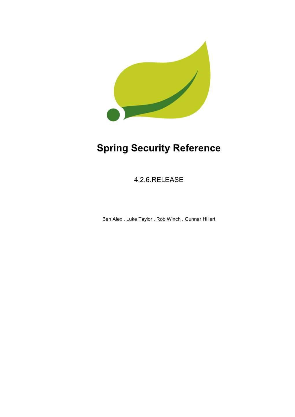 Spring Security Reference