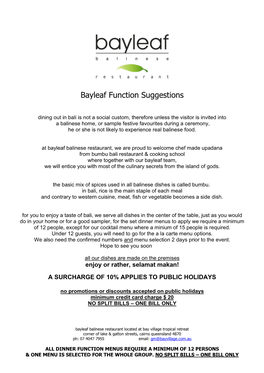 Bayleaf Restaurant