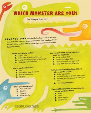 Which Monster Are You? by Ginger Garrett