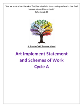 Art Implement Statement and Schemes of Work Cycle A