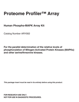 Proteome Profiler™ Human Phospho-MAPK Array