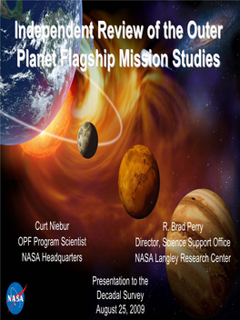 TMC Review of Outer Planet Flagship Missions