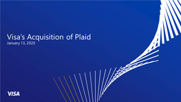 Visa Inc. to Acquire Plaid Presentation