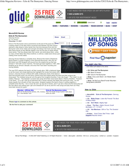 Glide Magazine Reviews - Echo & the Bunnymen: Dancing Horses