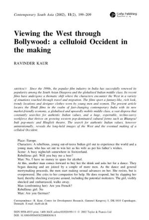 Viewing the West Through Bollywood: a Celluloid Occident in the Making