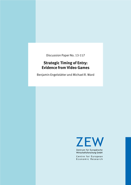 Strategic Timing of Entry: Evidence from Video Games
