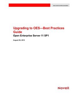 OES 11 SP1: Upgrading to OES—Best Practices Guide About This Guide