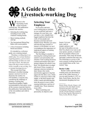 A Guide to the Livestock-Working