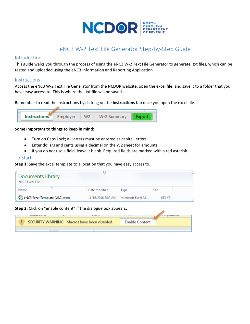 Enc3 W-2 Text File Generator Step-By-Step Guide