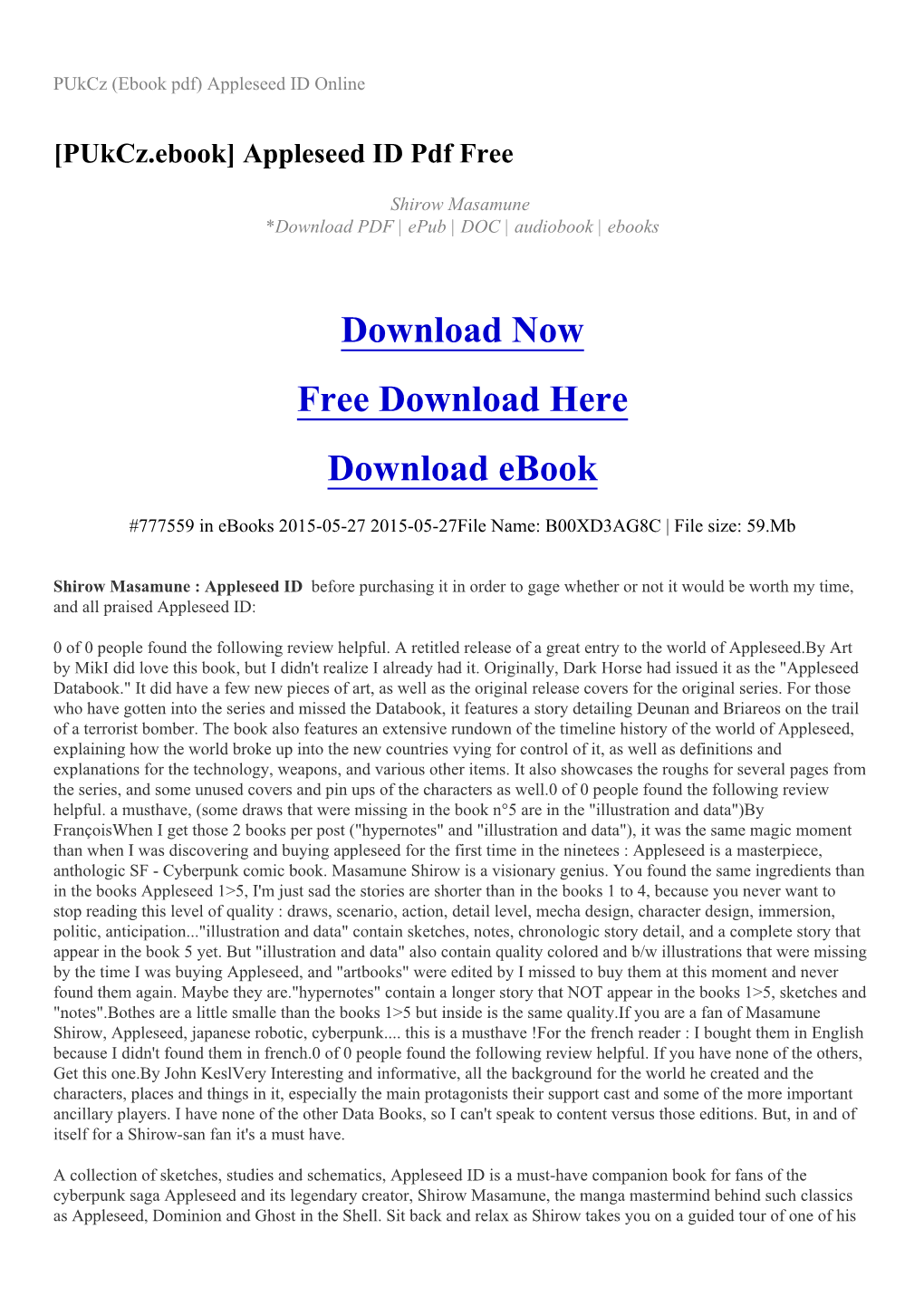 Pukcz (Ebook Pdf) Appleseed ID Online