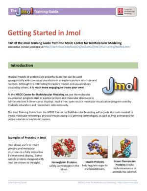 Getting Started in Jmol