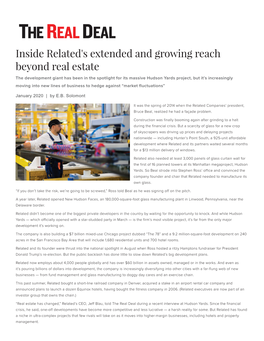Inside Related's Extended and Growing Reach Beyond Real Estate