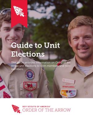 Guide to Unit Elections