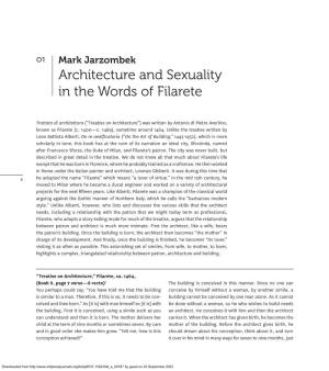 Architecture and Sexuality in the Words of Filarete