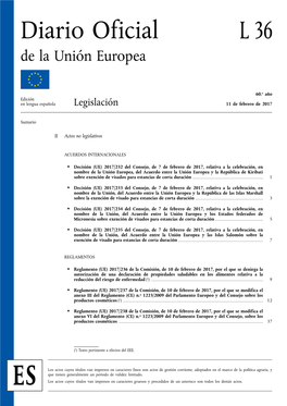 Diario Oficial L 36 De La Unión Europea
