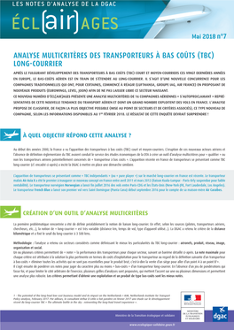 Analyse Multicritères Des Transporteurs À Bas Coûts (Tbc)