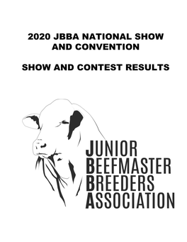 2020 Jbba National Show and Convention Show And