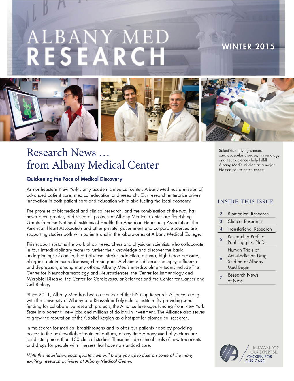 Research News … from Albany Medical Center