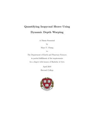 Quantifying Isopycnal Heave Using Dynamic Depth Warping