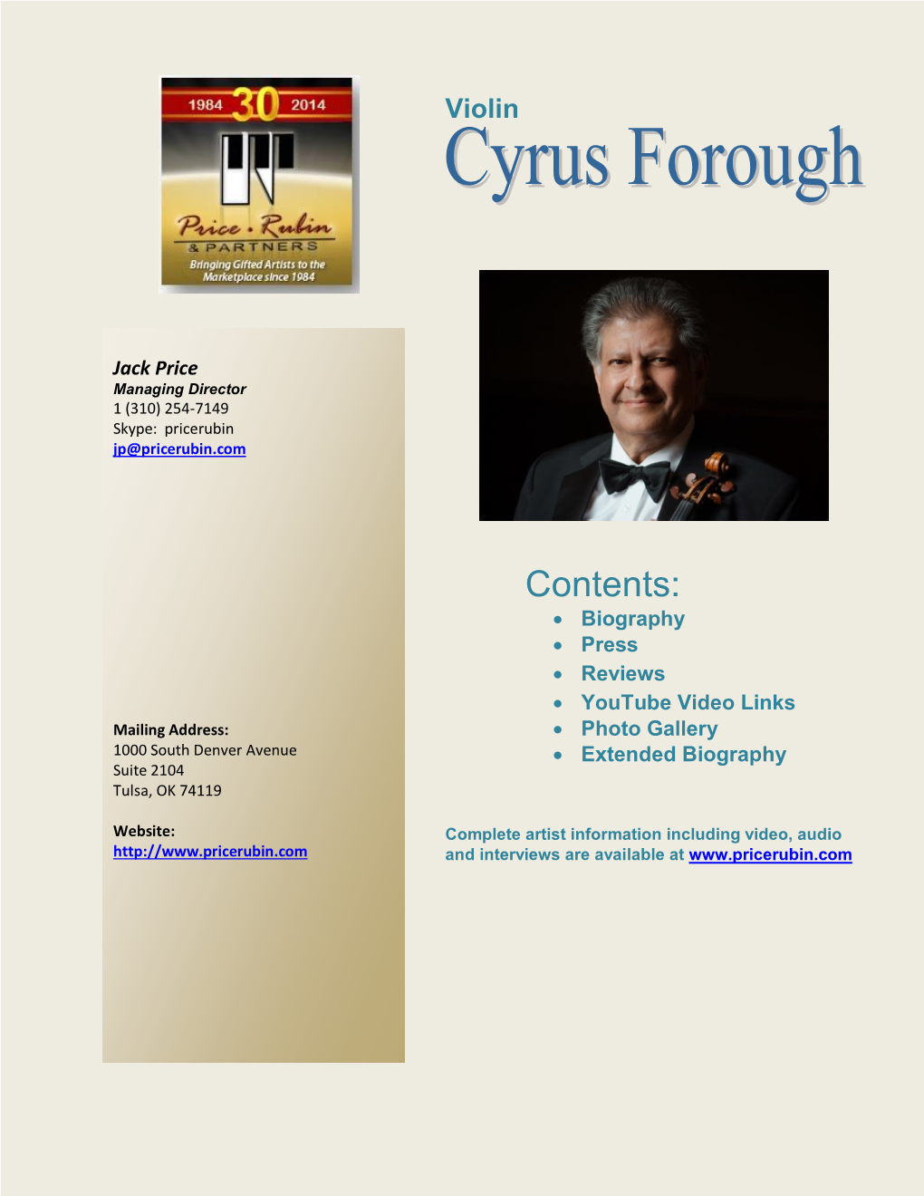 Cyrus Forough – Biography (476 Words; Suggested Version)