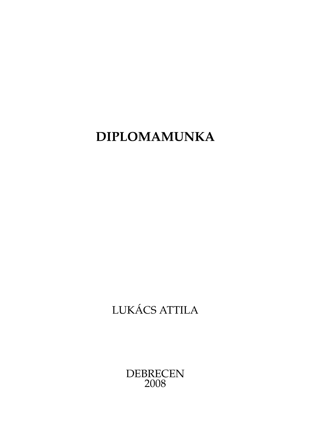 Diplomamunka