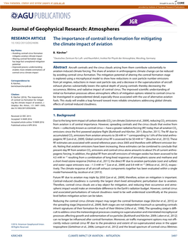 The Importance of Contrail Ice Formation for Mitigating the Climate