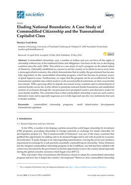 A Case Study of Commodified Citizenship and The