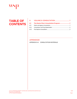 Table of Contents