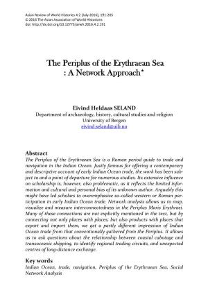 The Periplus of the Erythraean Sea : a Network Approach*