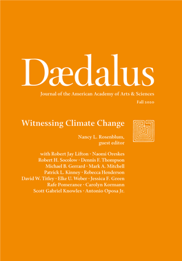 Dædalus Issue Is “Witnessing Climate Change