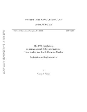 The IAU Resolutions on Astronomical Reference Systems, Time Scales