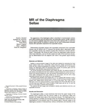 MR of the Diaphragma Sellae