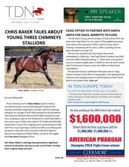 Chris Baker Talks About Young Three Chimneys