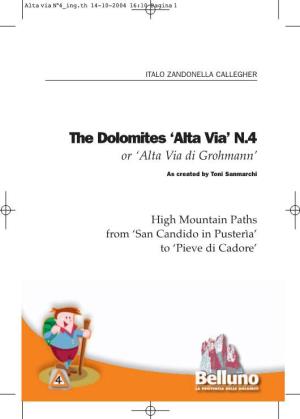 Alta Via 4 Guidebook