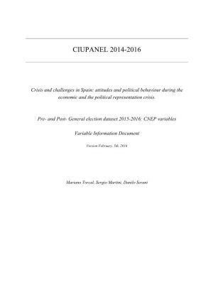 Ciupanel 2014-2016