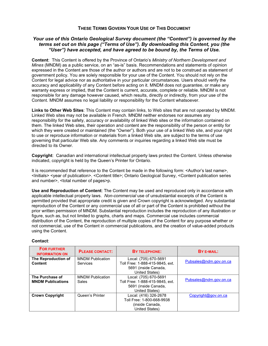 SW Ontario and S Michigan: Geochemistry of Formation Waters