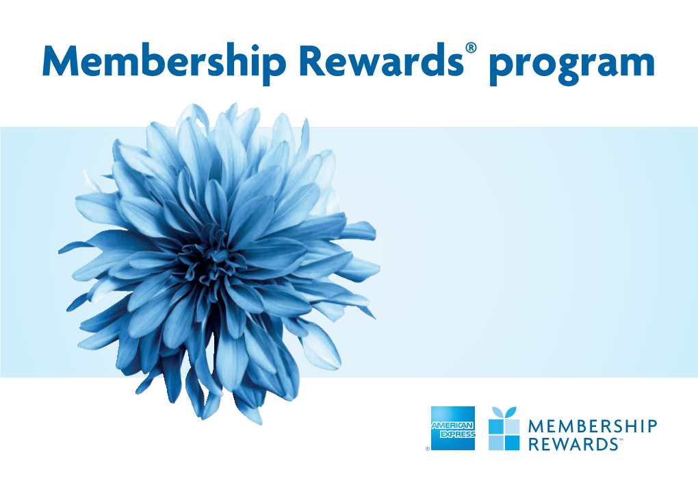 Membership Rewards® Program Sadržaj