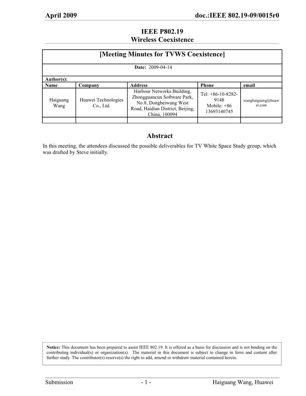 Doc.: IEEE 802.19-Yy/Xxxxr0