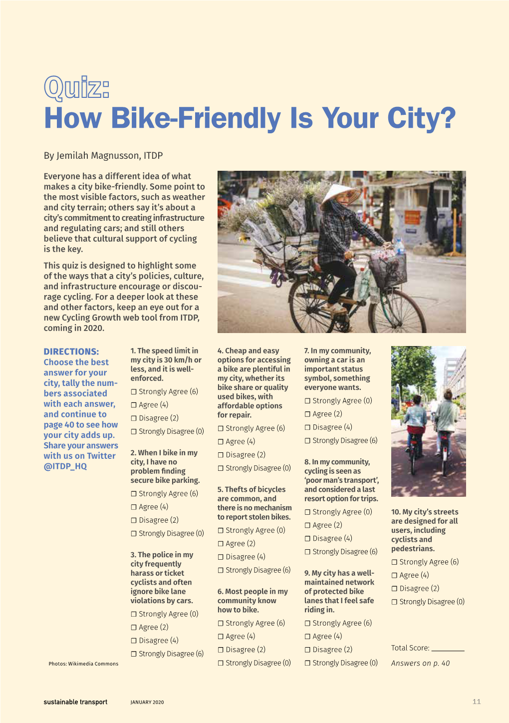 Quiz: How Bike-Friendly Is Your City?