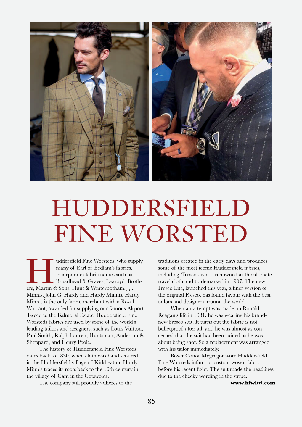 Huddersfield Fine Worsteds in CHAP