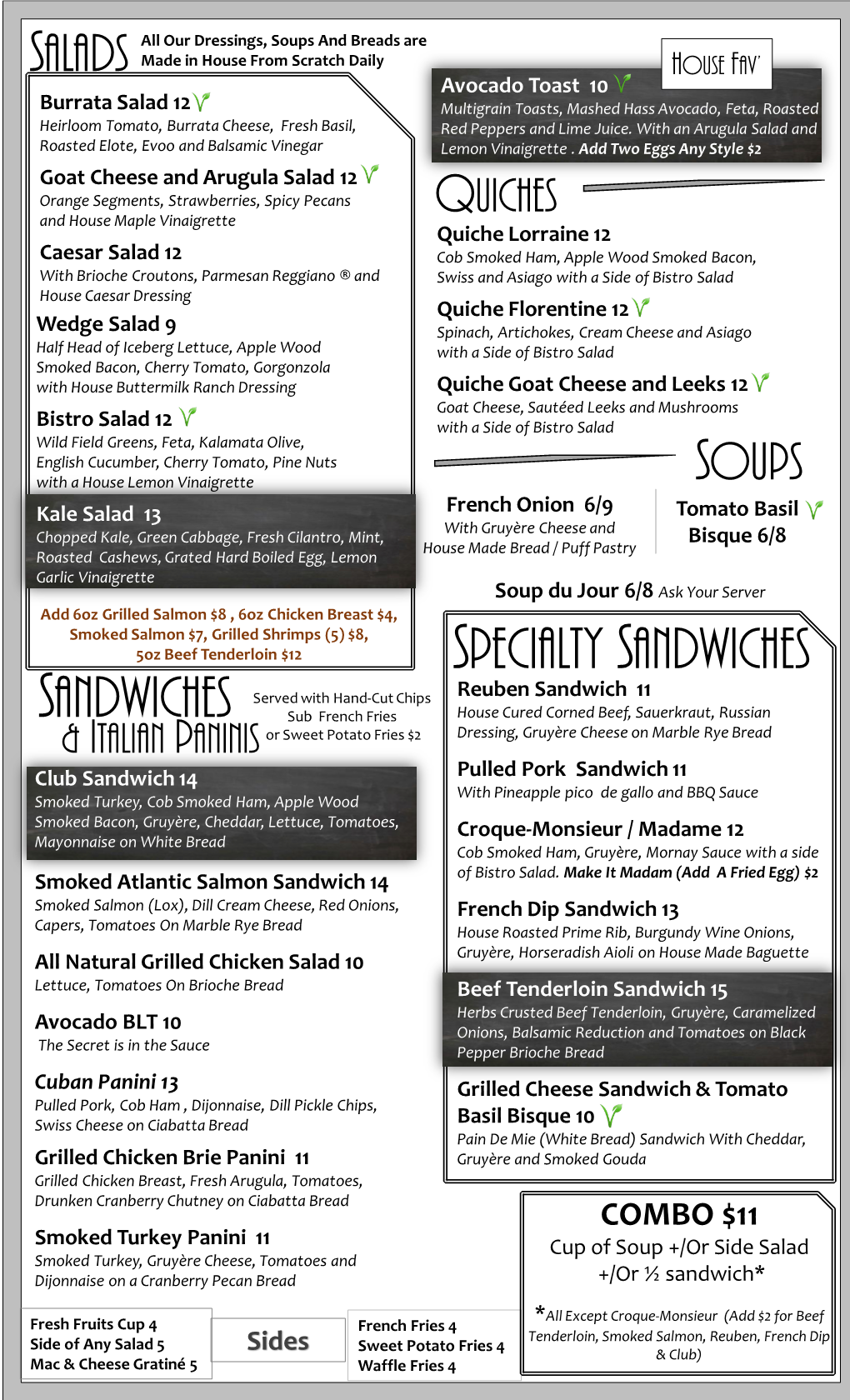 Specialty Sandwiches