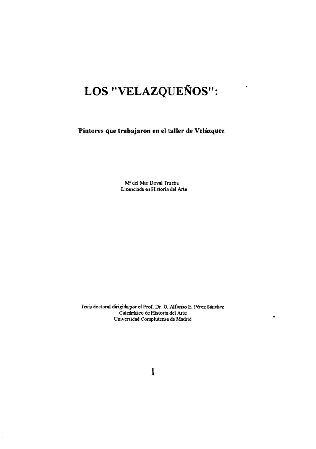 Los “Velazqueños”